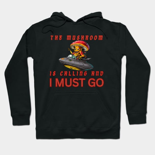 The Mushroom is Calling Hoodie by nanas_design_delights